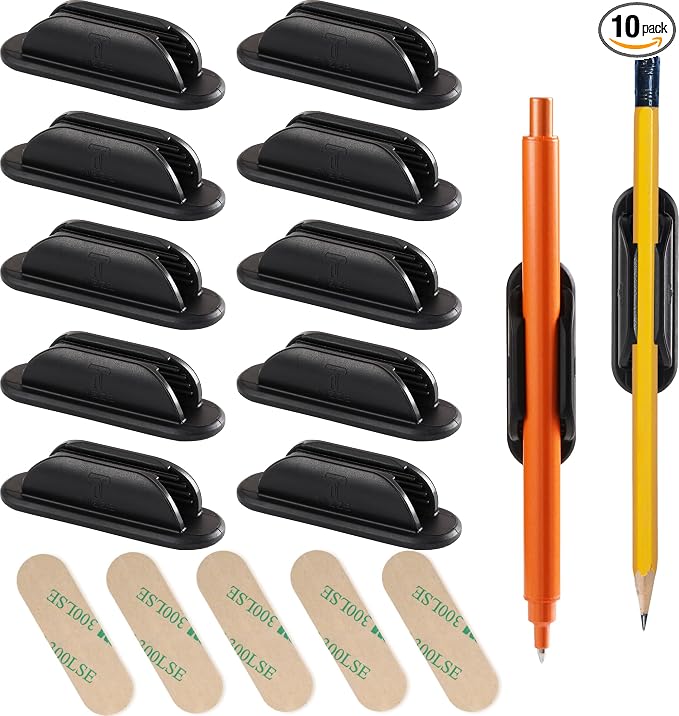 Tiizze 10 Pack Adhesive Pencil Holder by Tiizze