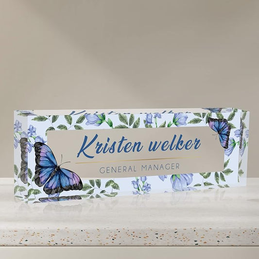 Desk Name Plate Personalized, Custom Name Plates by SalaGraphics