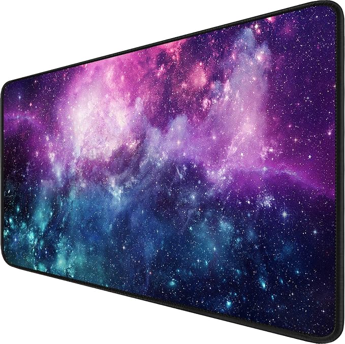 Gaming Mouse Pad with Stitched Edges, Durable Non-Slip Natural Rubber Base by Hsmienk