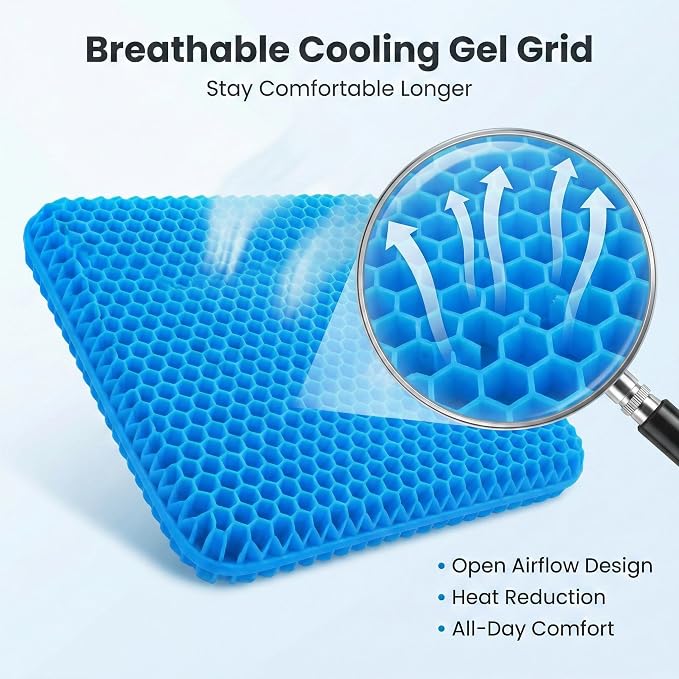 Extra Thick Large Pure Gel Seat Cushion - Image 5
