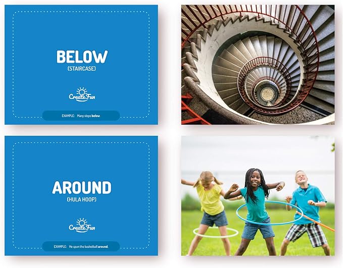 50 Preposition Flash Cards Vol 3 Vocabulary Development Includes 7 Picture Card - Image 3