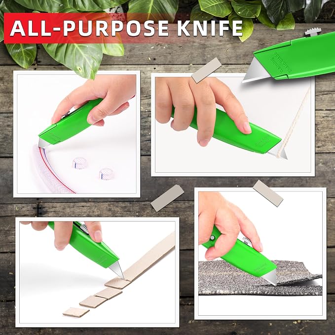 DIYSELF Utility Knife, 20 Pack Heavy Duty Box Cutter Retractable, Box Cutter - Image 4