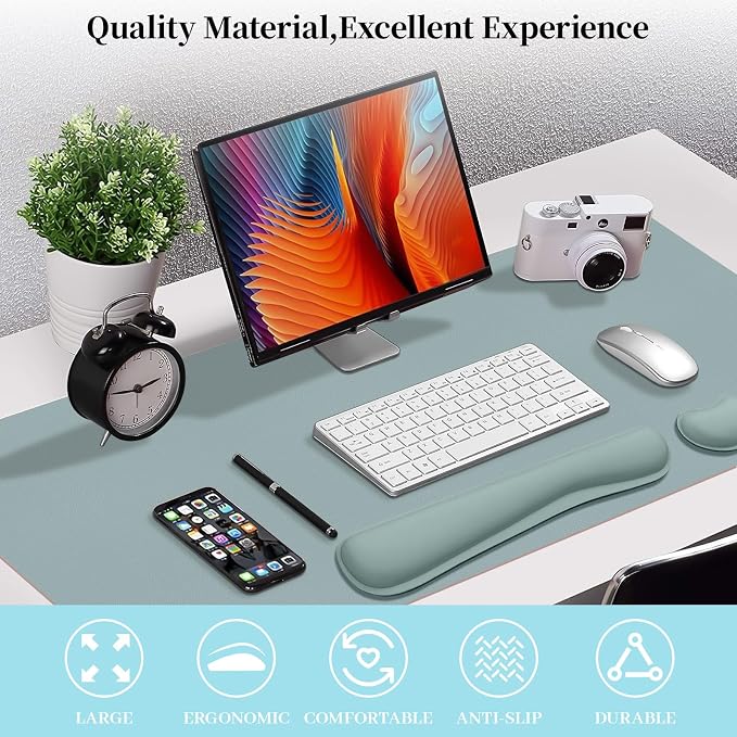 Desk Pad Mat Set, 3-in-1 Large Mouse Pads - Image 2