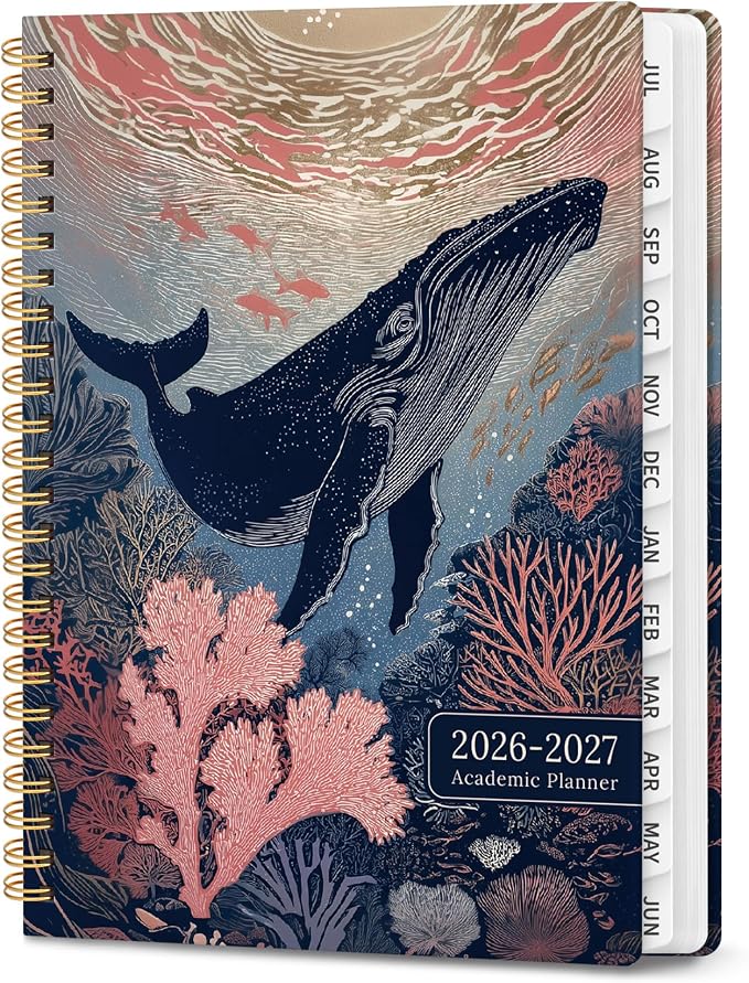 Planner 2026-2027, Hardcover Monthly and Weekly Academic Planner July 2026 by Zotia