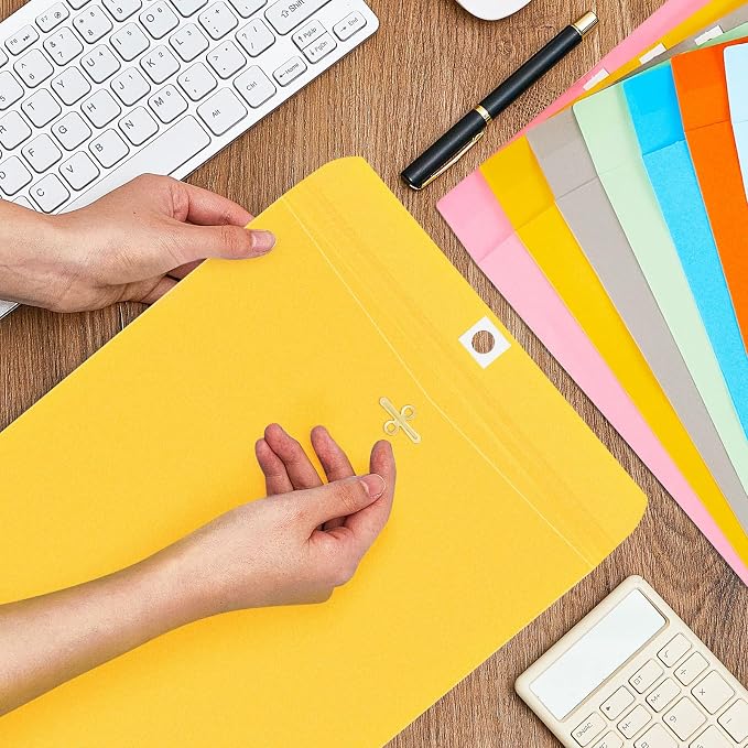 Geyee 20 Pcs 9 x 12 Inch Clasp Envelopes Letter Size Mailing Envelopes - Image 6