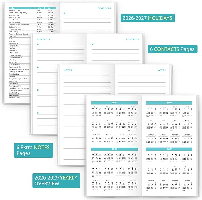 Pocket Calendar 2026-2028 for Purse, 2 Year Monthly Planner Pocket Size - Image 6