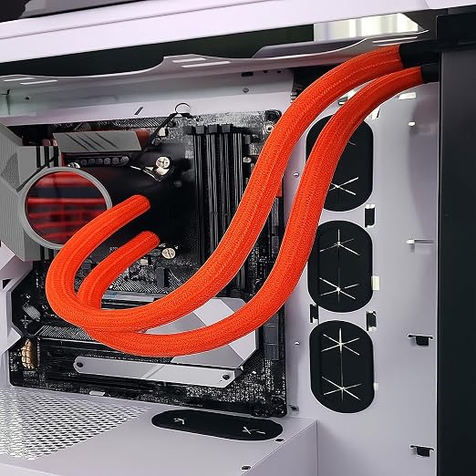 Electriduct 3/4" Hook Self Closing Sleeve Braid Wrap Around Sleeving Flame - Image 4