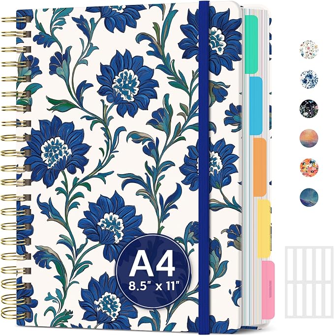 Hardcover Spiral Journal Notebooks by Taja