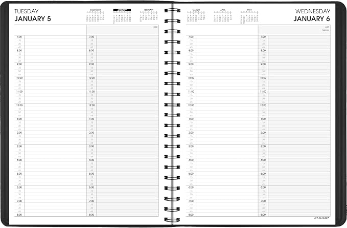 AT-A-GLANCE 2027 Appointment Book Planner, Daily Group Planner, Two Person - Image 7