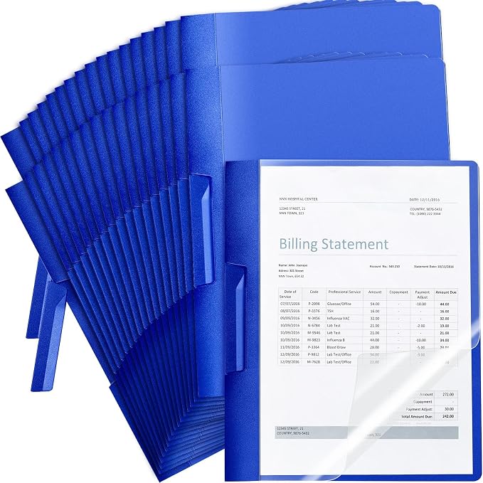 Maitys 50 Pack Durable Clear Report Covers by Maitys
