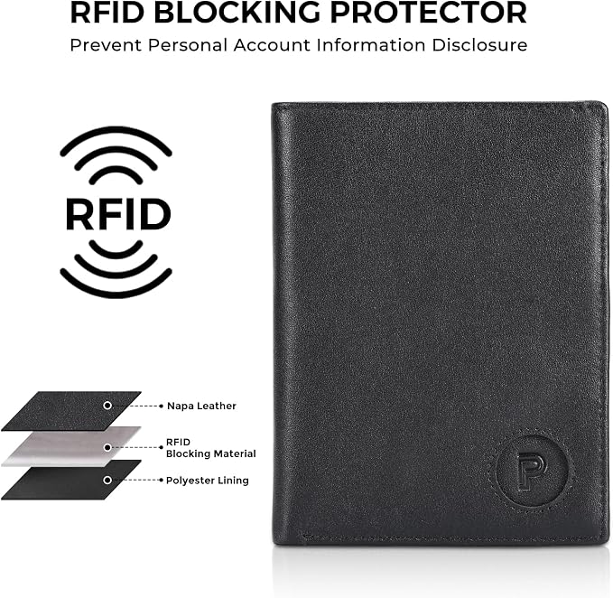 Polare Luxury RFID Blocking Leather Passport Holder Travel Wallet - Image 2