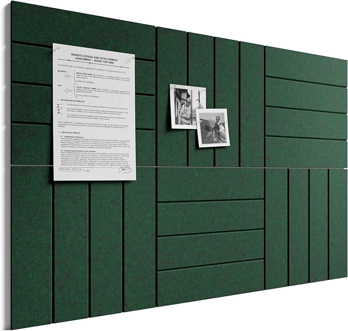 Bumusty Large Cork Board Alternative-36 x 24" Felt Bulletin Board Tiles by BUMUSTY
