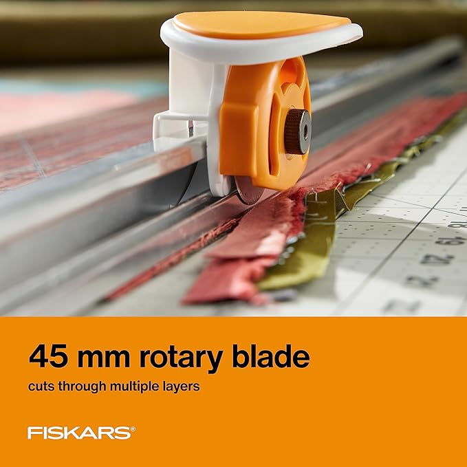 Fiskars Rotary Cutter and Ruler, Quilting Ruler, Rotary Cutter - Image 4