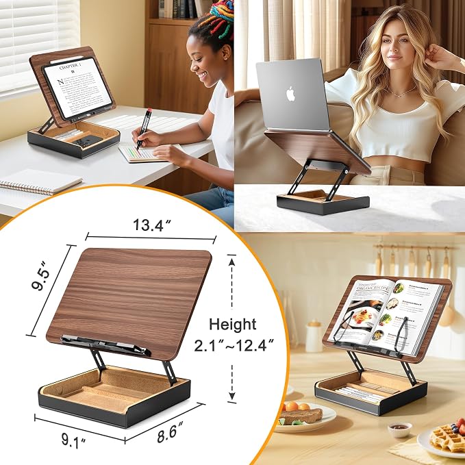 Book Stand with Storage, Book Holder - Image 8