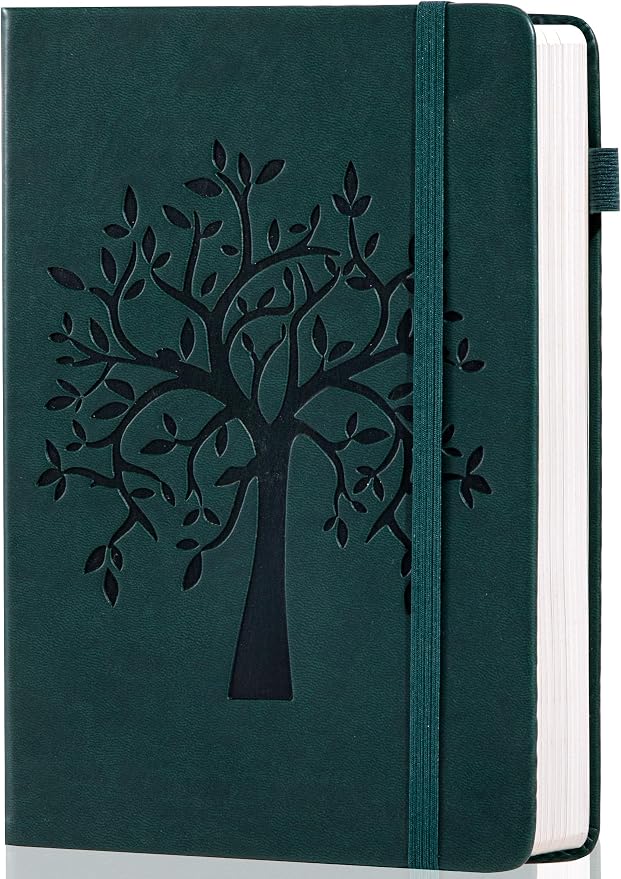 CAGIE Leather Bound Journal for Men & Women, A5 Lined Notebook by CAGIE