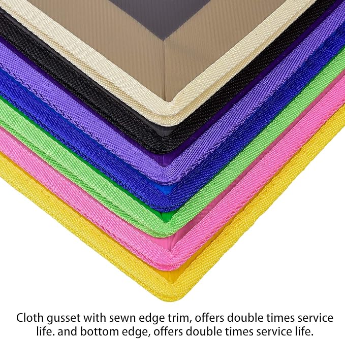 7 Pack B4 Plastic File Folders Waterproof Transparent Expandable File Folder - Image 4