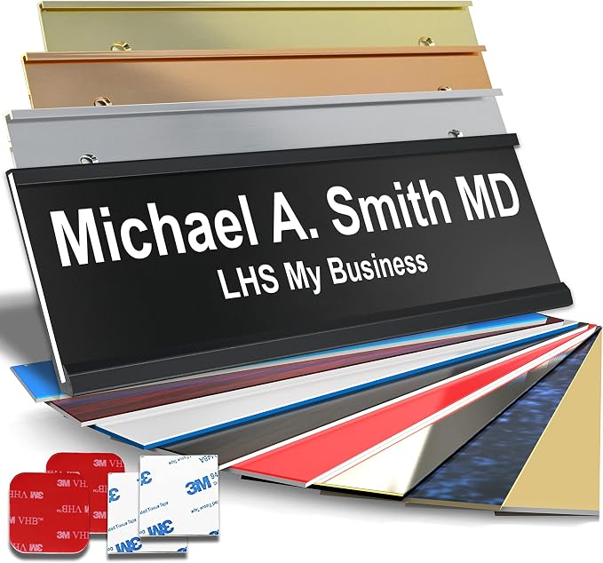 Personalized Name Plate with Choice of Mounting by LHS+My+Business