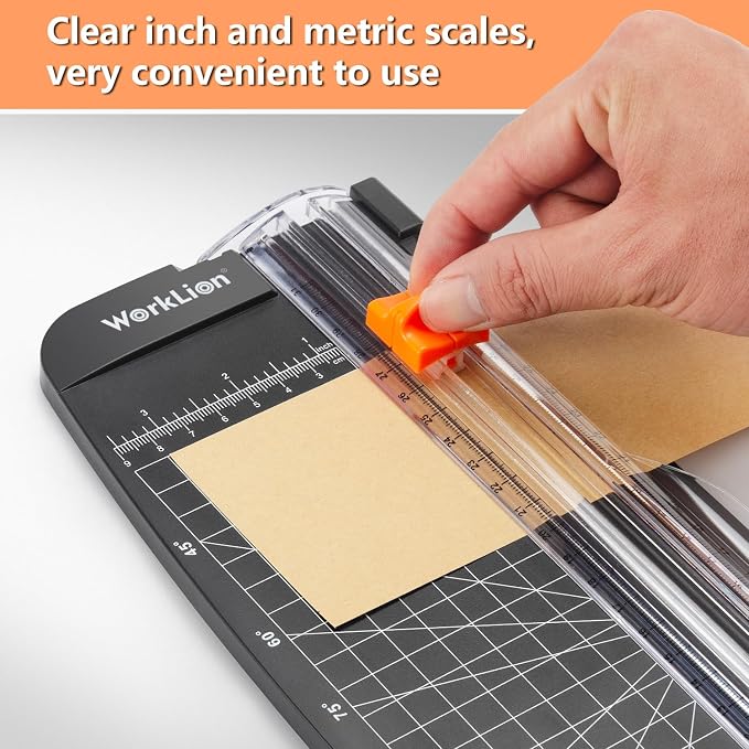 WORKLION Small Paper Trimmer, Portable Paper Cutter - Image 2