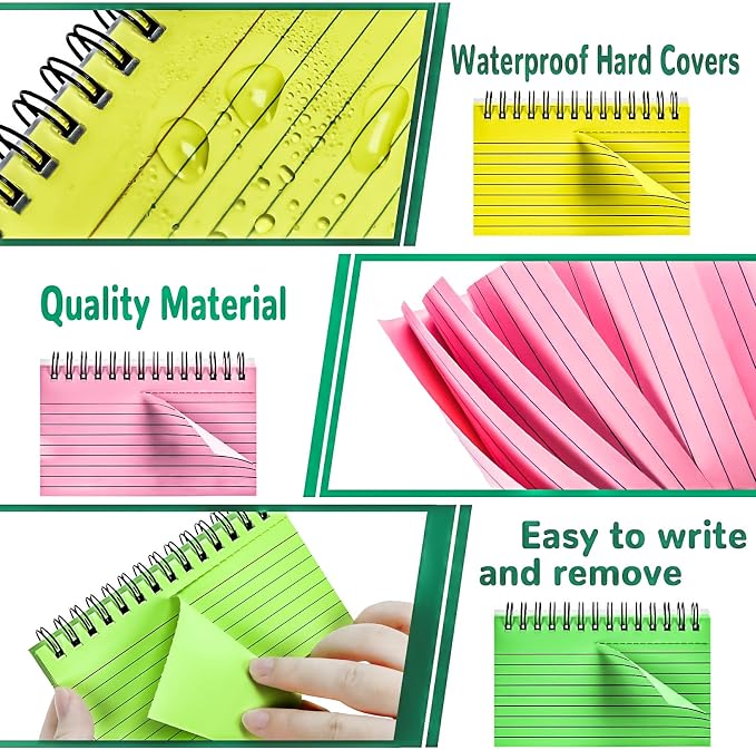 Colorful 250 Pcs Spiral Index Cards 3x5 Inch Flash Cards - Image 3