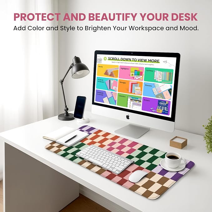 Large Mouse Pad for Desktop, Cute Desk Mat Pad Protector for Work & Gaming - Image 6