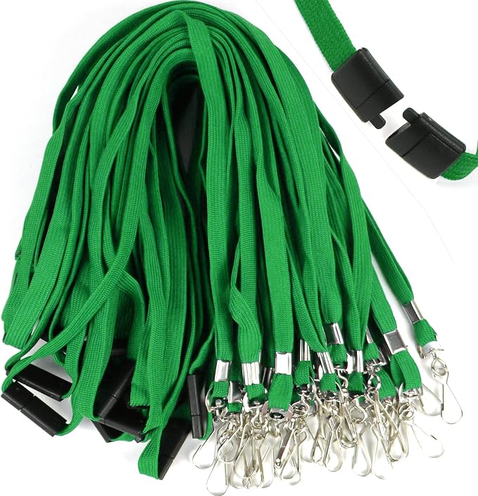 Safety Breakaway Lanyard with J-Hook Flat Lanyards - Image 5