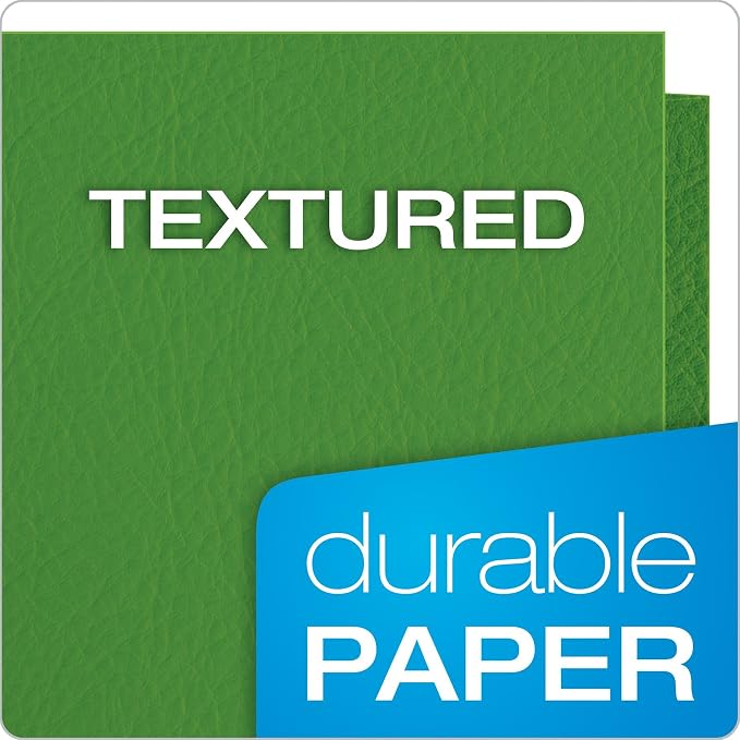Oxford Two Pocket Folders, Textured Paper, - Image 7