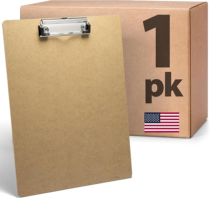 Officemate Recycled Wood Clipboard, Letter Size, Low Profile Clip, 9 x 12.5 by Officemate
