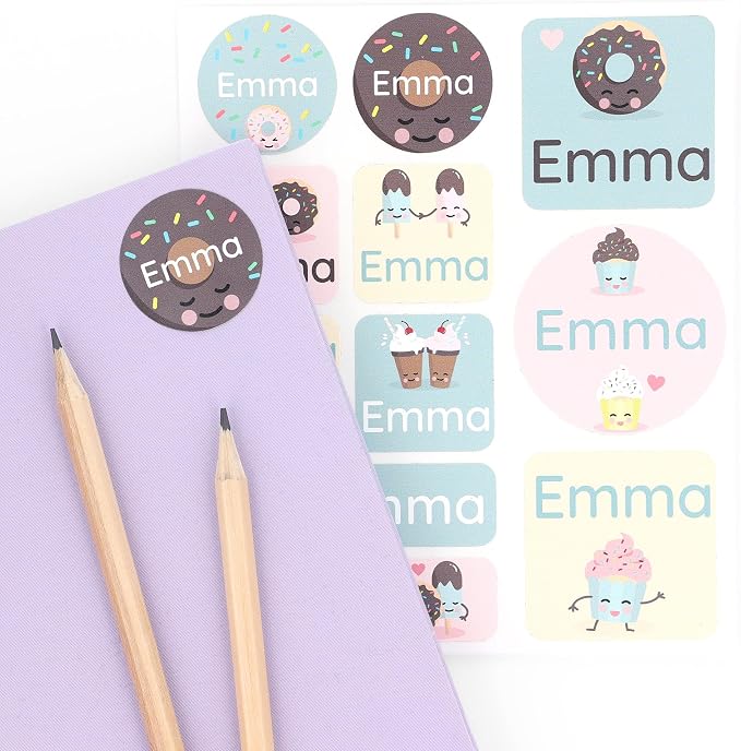 Large Name Labels for Kids by Teddylabels