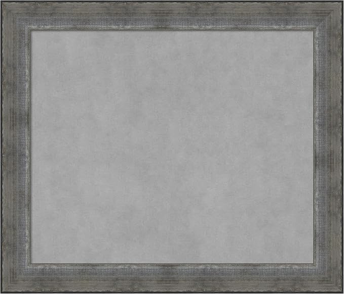 Amanti Art Silver Framed Magnetic Board 24x28 Medium Vision Board by AmantiArt