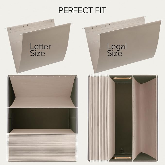 Decorative File Organizer Box Set of 2 - Image 5