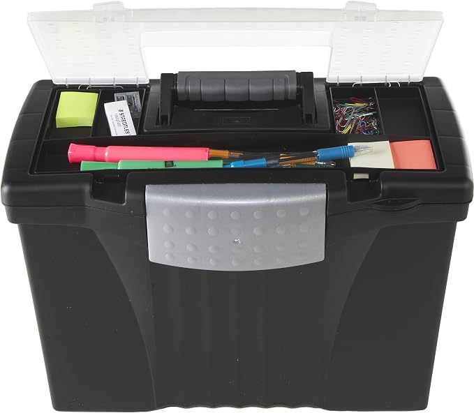 Storex Portable Letter/Legal Filebox - Image 10