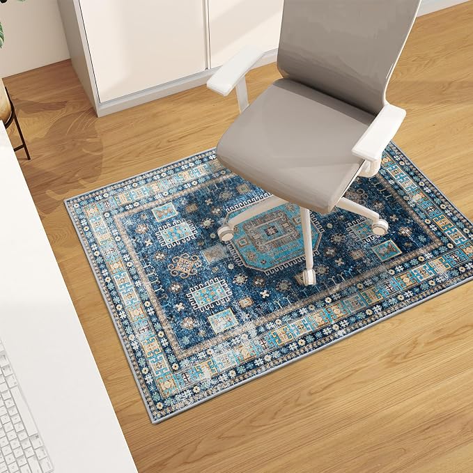 Office Chair Mat for Hardwood Floor, Machine Wash by CHAKME