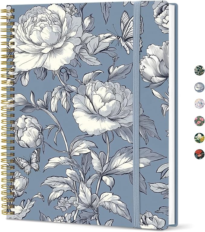 Taja Large Spiral Lined Journal by Taja