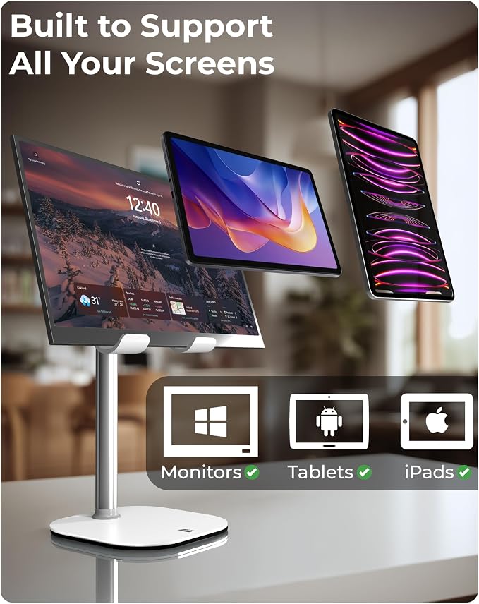 COOPER TabHolder, 7-10" Height Adjustable Tablet Stand, Premium iPad Stand - Image 5
