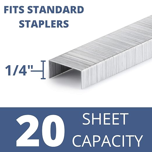 Mr. Pen- Staples for Staple Gun, 20 Sheets Capacity, 1/4 inch Leg | 10000 - Image 2