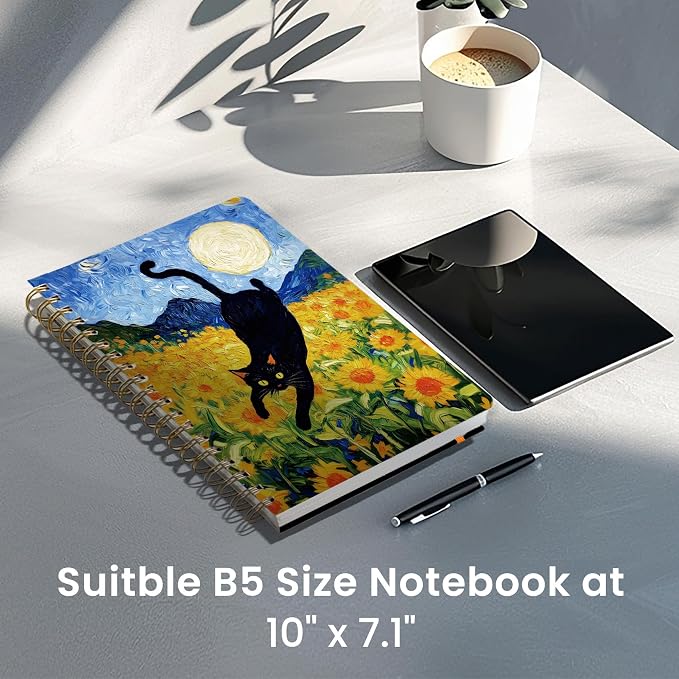 Lined Spiral Notebook Journal for Work, 300 Pages Thick B5 College Ruled - Image 6