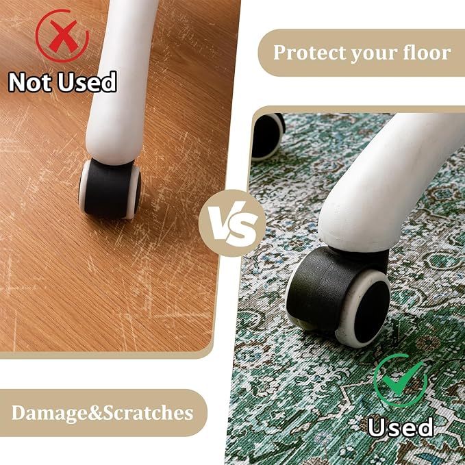 Office Chair Mat for Hardwood Floor, Machine Wash - Image 4
