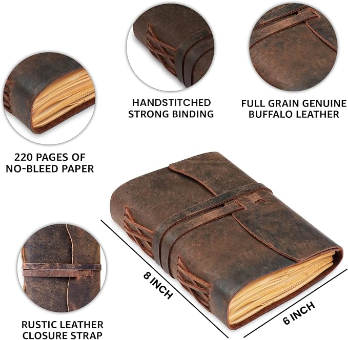 LEATHER VILLAGE Leather Bound Journal - Image 3