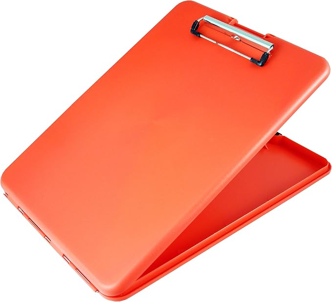 Saunders SlimMate Plastic Storage Clipboard Letter Size Red, Assembled in USA - Image 9