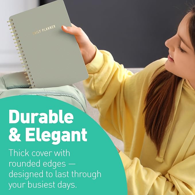 Sweetzer & Orange Daily Planner Notebook – Undated Two-Page Daily Layout - Image 6