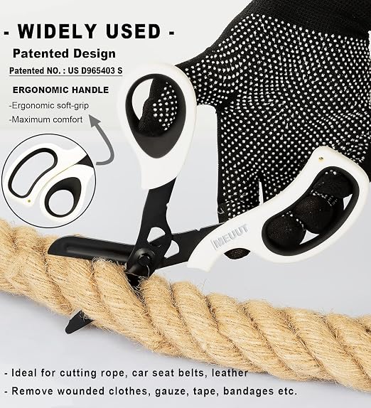 MEUUT 2 Pack Trauma Shears Patented Bandage Scissors - Image 3