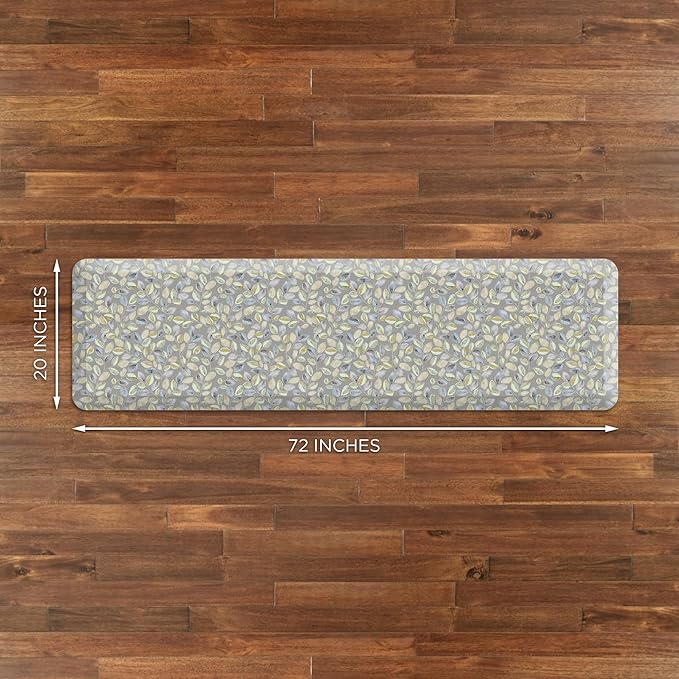 GelPro Anti-Fatigue Designer Comfort Kitchen Floor Mat Orchard Grey Lake 20x72-DeskLoop Office