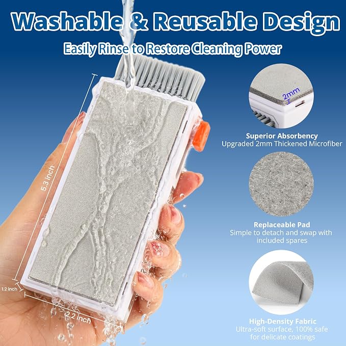 Upgraded Keyboard Cleaning Kit, Microfiber Cloth, Wipes-Cleaning Set - Image 8