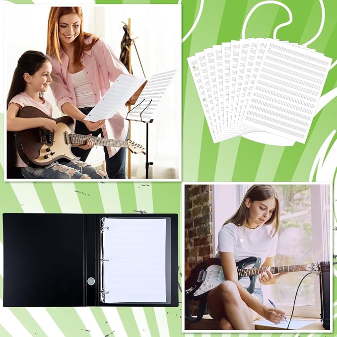 Fullhawl Loose Leaf Music Filler Manuscript Paper 8.5"x11" - Image 5