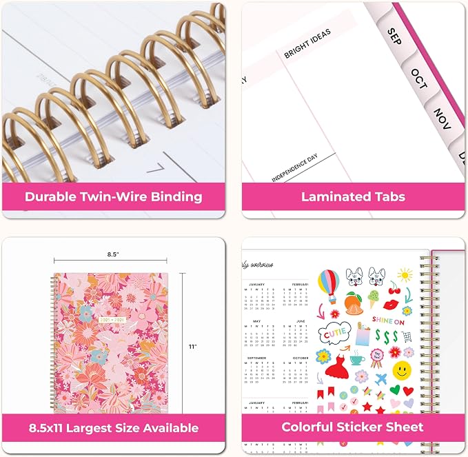 Blue Sky Color Me Courtney 2026-2027 Weekly and Monthly Academic Year Planner - Image 7