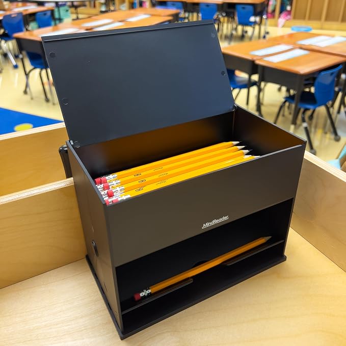 Mind Reader Compact Straw Dispenser or Pencil Dispenser, Countertop Organizer - Image 7