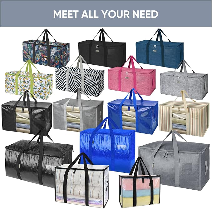 TICONN 8 Pack Extra Large Moving Bags Heavy Duty - Image 5