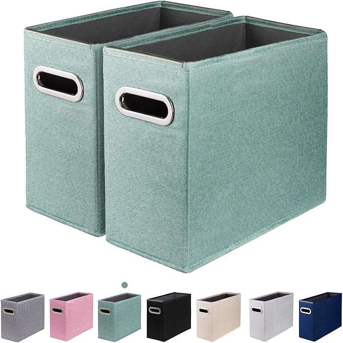 2 Packs Letter Size File Organizer, File Folders Organizer, Fabric Storage Box by ComfortKeeper