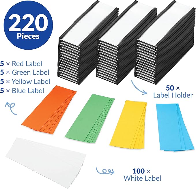 50 Pack "C" Channel Magnetic Label Holders 1x3 - Image 6