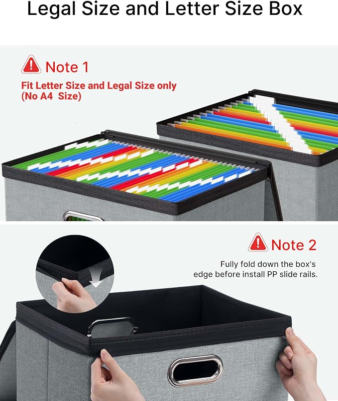 Oterri 1 Pack Large File Organizer Boxes - Image 5
